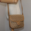 GUCCI Shoulder Bag Canvas Beige Gold Auth 103497-24