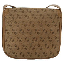 GUCCI Shoulder Bag Canvas Beige Gold Auth 103497 - 0