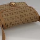 GUCCI Shoulder Bag Canvas Beige Gold Auth 103497-6