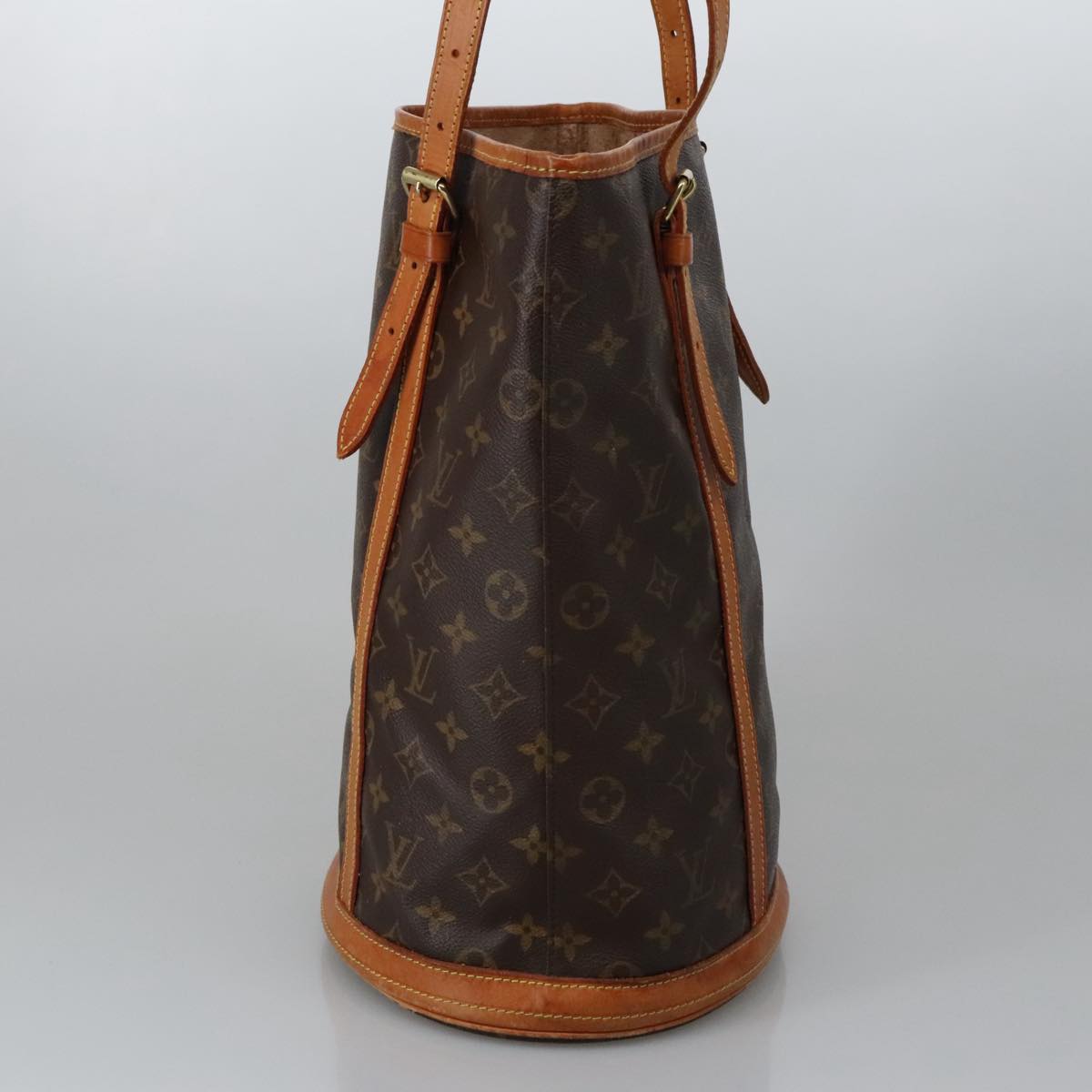 LOUIS VUITTON Monogram Bucket GM Shoulder Bag M42236 LV Auth 103514