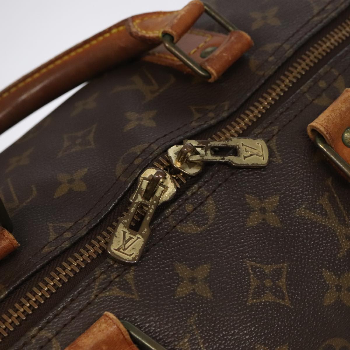 LOUIS VUITTON Monogram Keepall Bandouliere 50 Boston Bag M41416 LV Auth 103516