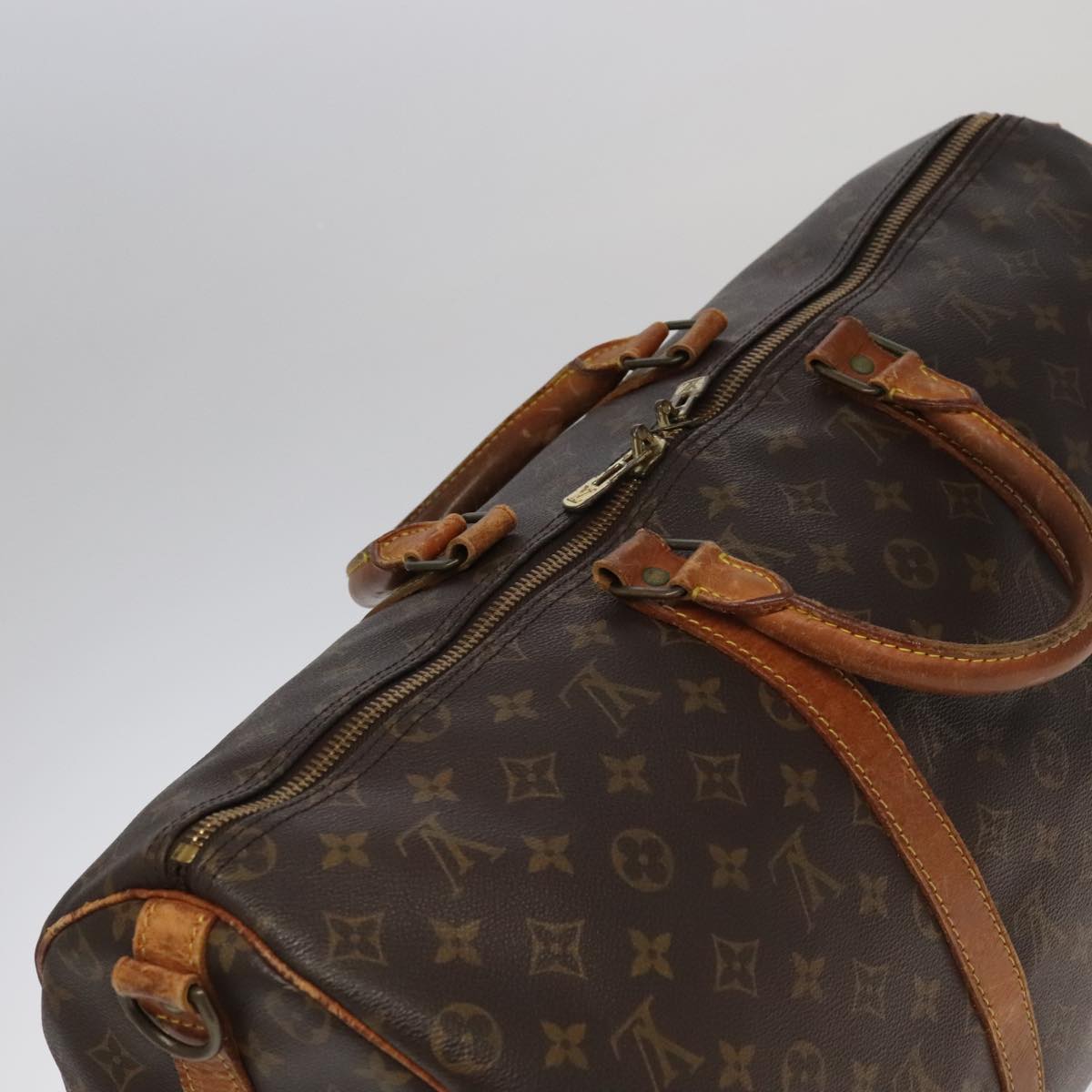 LOUIS VUITTON Monogram Keepall Bandouliere 50 Boston Bag M41416 LV Auth 103516