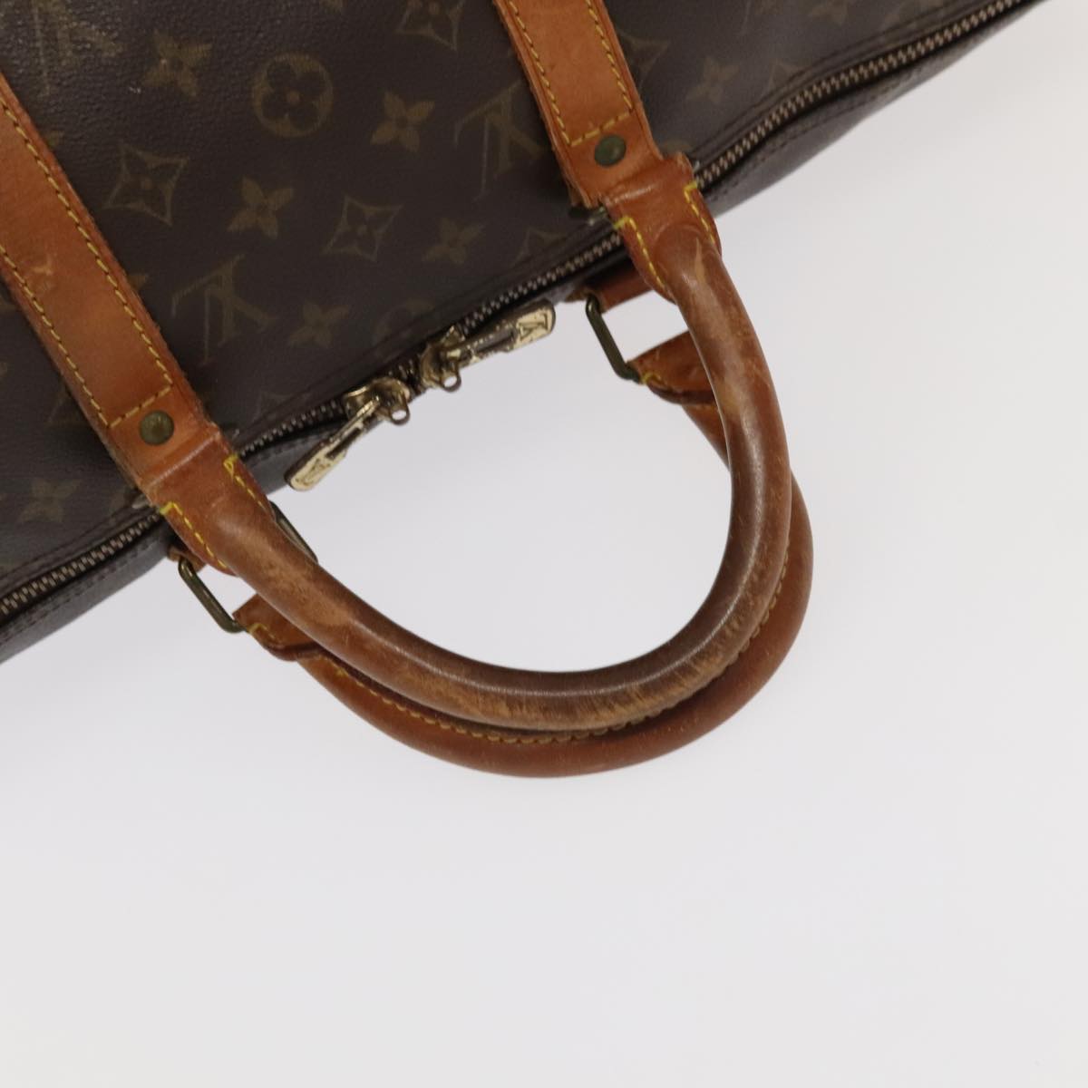 LOUIS VUITTON Monogram Keepall Bandouliere 50 Boston Bag M41416 LV Auth 103516