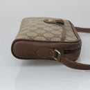GUCCI GG Supreme Web Sherry Line Shoulder Bag PVC Beige 156 02 089 Auth 103520-3