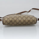 GUCCI GG Supreme Web Sherry Line Shoulder Bag PVC Beige 156 02 089 Auth 103520-5
