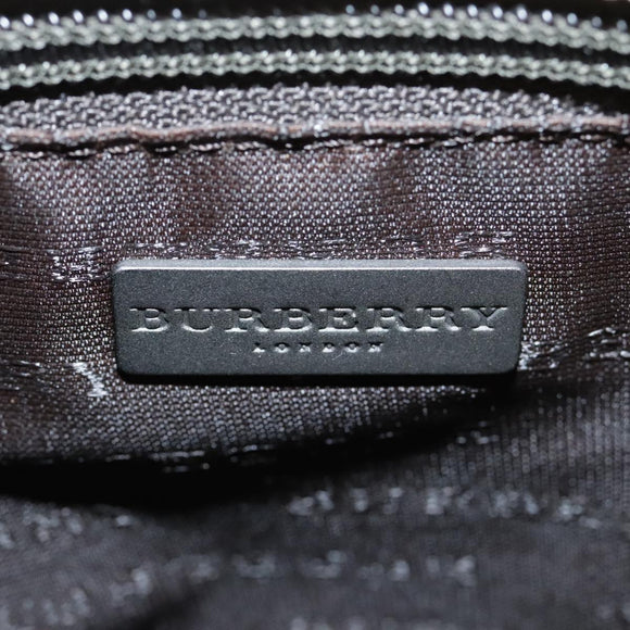 BURBERRY Nova Check Hand Bag PVC Beige Auth 103523