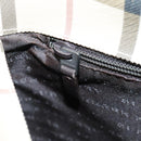 BURBERRY Nova Check Hand Bag PVC Beige Auth 103523-19