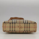 Burberrys Nova Check Shoulder Bag PVC Beige Gold Auth 103531-5