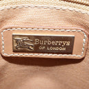 Burberrys Nova Check Shoulder Bag PVC Beige Gold Auth 103531-18