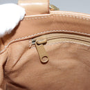 Burberrys Nova Check Shoulder Bag PVC Beige Gold Auth 103531-21