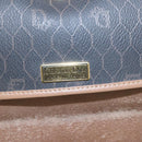 Christian Dior Honeycomb Canvas Shoulder Bag PVC Leather Black Auth 103541-18