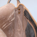 Christian Dior Honeycomb Canvas Shoulder Bag PVC Leather Black Auth 103541-19