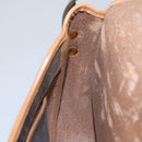 Christian Dior Honeycomb Canvas Shoulder Bag PVC Leather Black Auth 103541-20