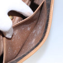 Christian Dior Honeycomb Canvas Shoulder Bag PVC Leather Black Auth 103541-21