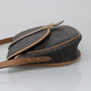 Christian Dior Honeycomb Canvas Shoulder Bag PVC Leather Black Auth 103541-4