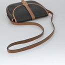 Christian Dior Honeycomb Canvas Shoulder Bag PVC Leather Black Auth 103541-7