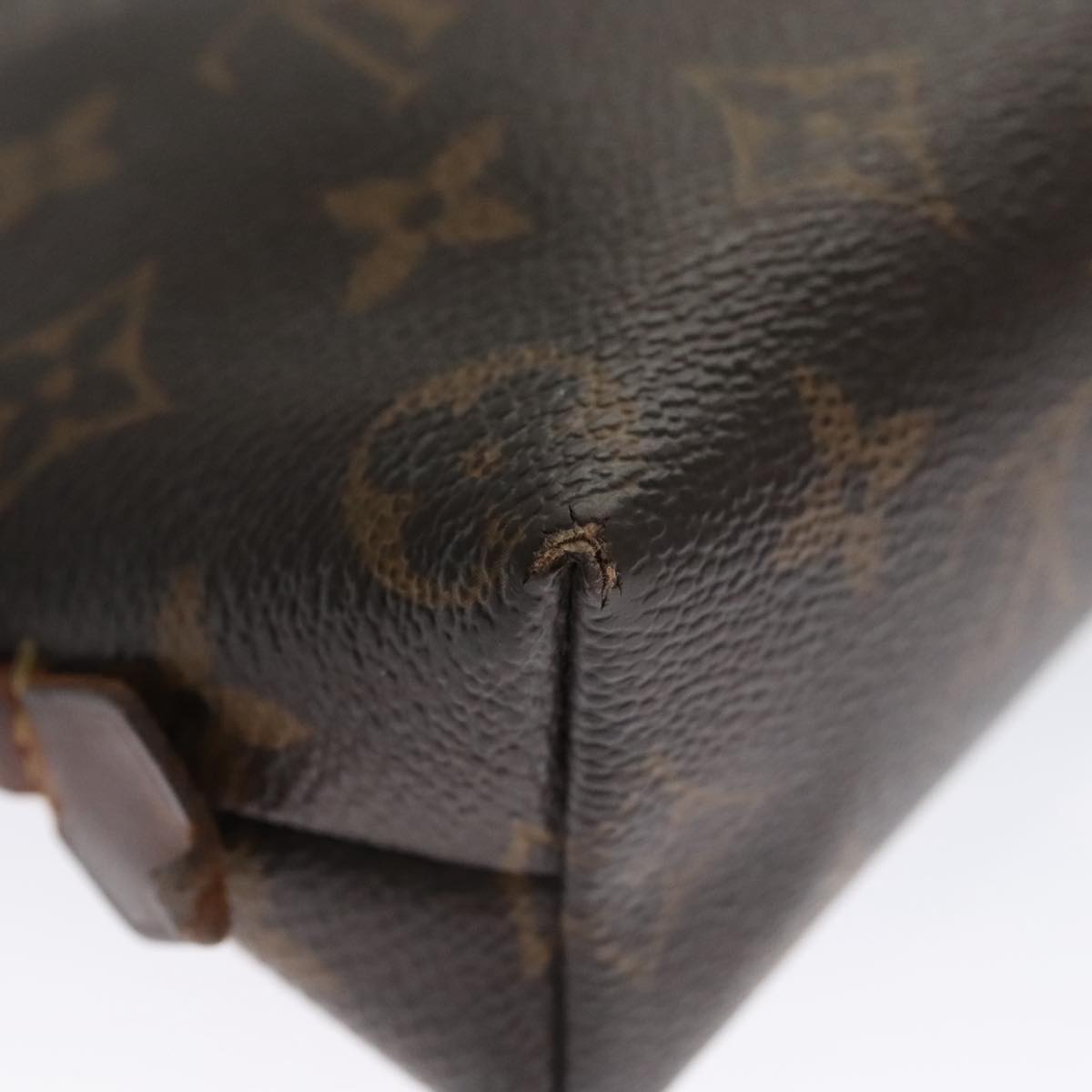 LOUIS VUITTON Monogram Pochette Cosmetic PM Cosmetic Pouch M47515 LV Auth 103547