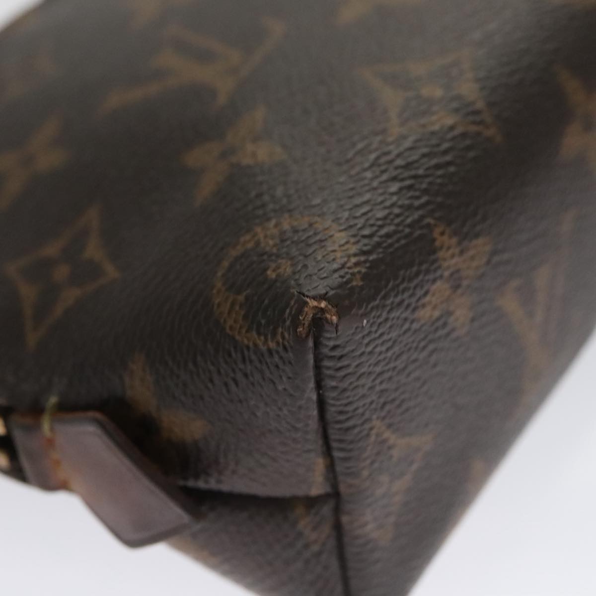 LOUIS VUITTON Monogram Pochette Cosmetic PM Cosmetic Pouch M47515 LV Auth 103547