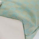 GUCCI GG Canvas Tote Bag Light Blue White gold 002 1099 3444 Auth 103559-14