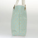 GUCCI GG Canvas Tote Bag Light Blue White gold 002 1099 3444 Auth 103559-6