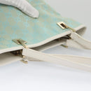 GUCCI GG Canvas Tote Bag Light Blue White gold 002 1099 3444 Auth 103559-7