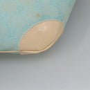GUCCI GG Canvas Shoulder Bag Light Blue Gold 001 4158 Auth 103560-16