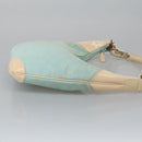 GUCCI GG Canvas Shoulder Bag Light Blue Gold 001 4158 Auth 103560-3