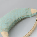 GUCCI GG Canvas Shoulder Bag Light Blue Gold 001 4158 Auth 103560-6