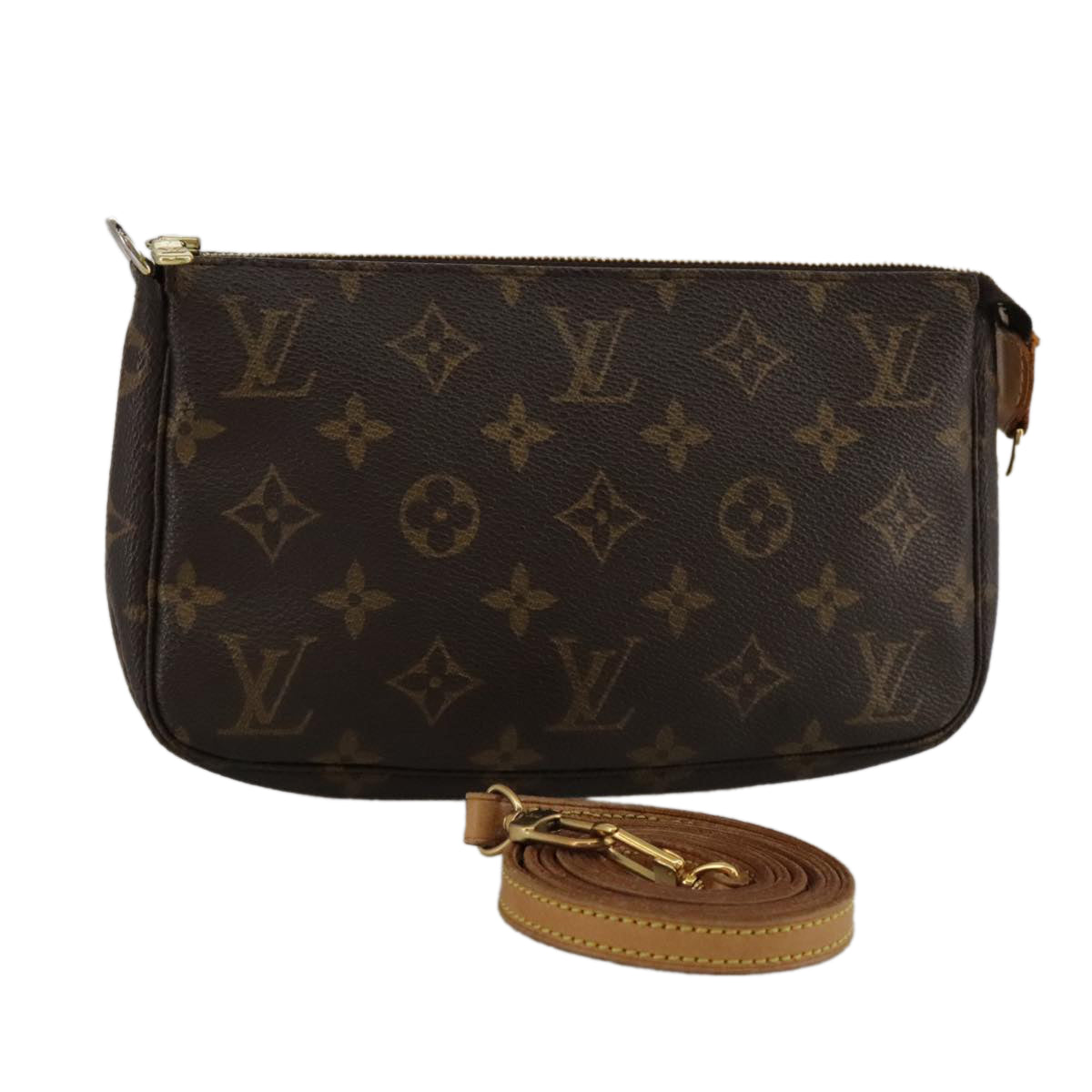 LOUIS VUITTON Monogram Pochette Accessoires Pouch M51980 LV Auth 103570