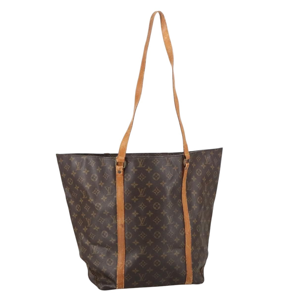 LOUIS VUITTON Monogram Sac Shopping GM Tote Bag M51110 LV Auth 103592