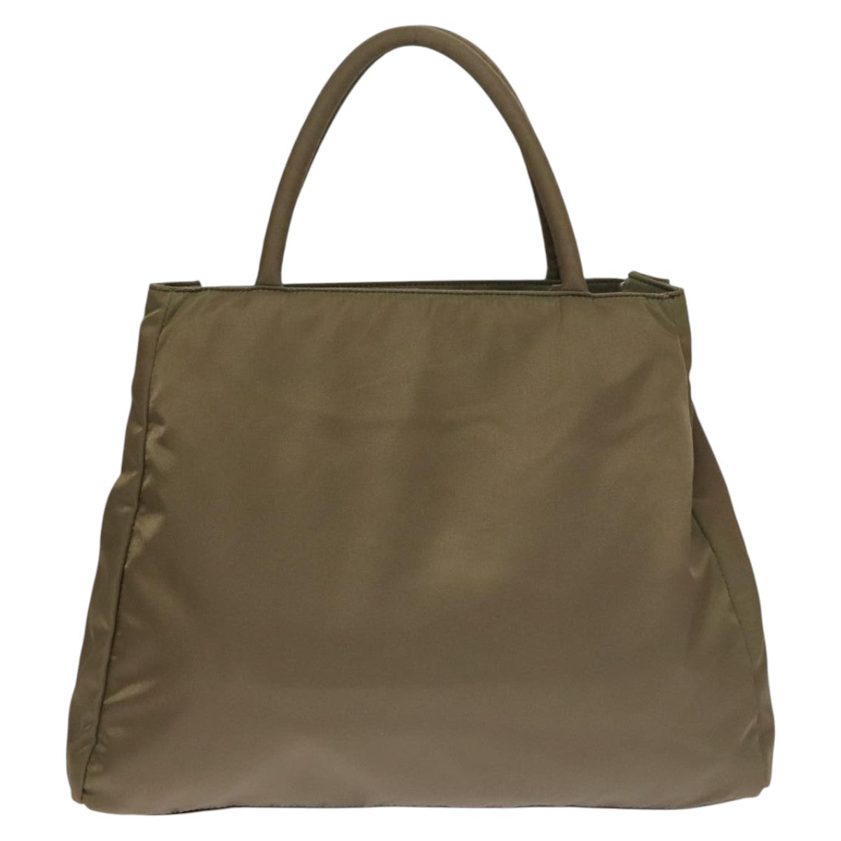 PRADA Hand Bag Nylon Khaki Auth 103593 - 0