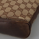 GUCCI GG Canvas Shoulder Bag Beige 109097 Auth 103594-14