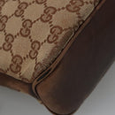 GUCCI GG Canvas Shoulder Bag Beige 109097 Auth 103594-15