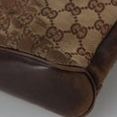 GUCCI GG Canvas Shoulder Bag Beige 109097 Auth 103594-9