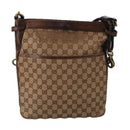 GUCCI GG Canvas Shoulder Bag Beige 109097 Auth 103594-13