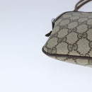 GUCCI GG Supreme Web Sherry Line Shoulder Bag PVC Beige 904 02 047 Auth 103635-9