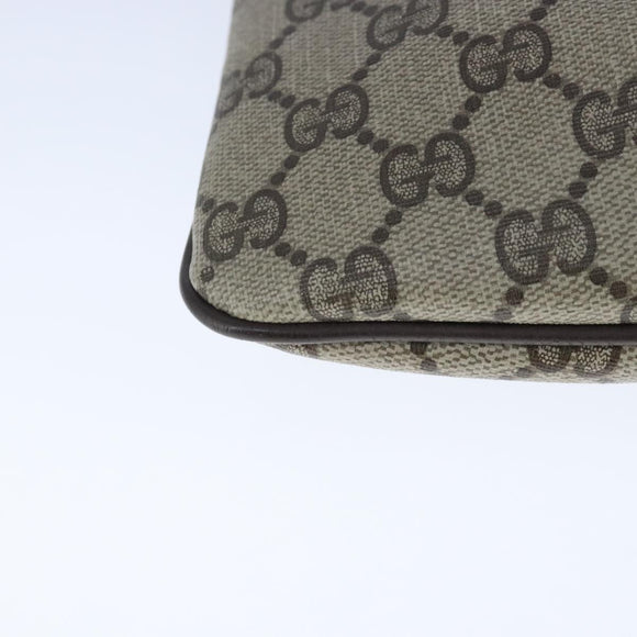 GUCCI GG Supreme Web Sherry Line Shoulder Bag PVC Beige 904 02 047 Auth 103635