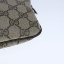 GUCCI GG Supreme Web Sherry Line Shoulder Bag PVC Beige 904 02 047 Auth 103635-16