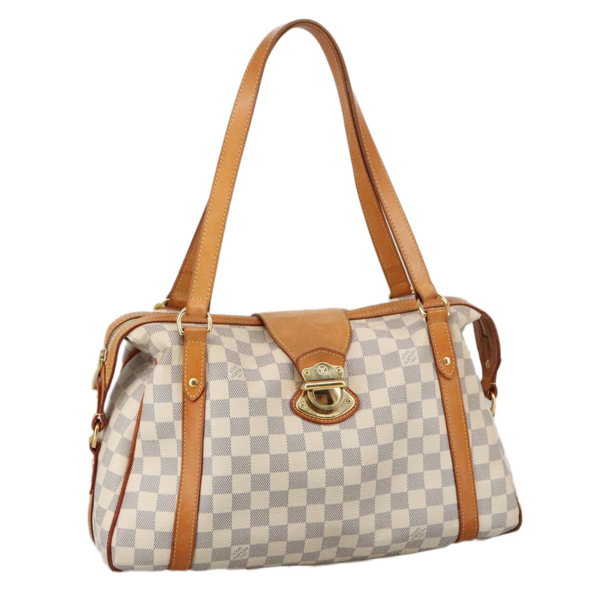 LOUIS VUITTON Damier Azur Stresa PM Tote Bag M51188 LV Auth 103643