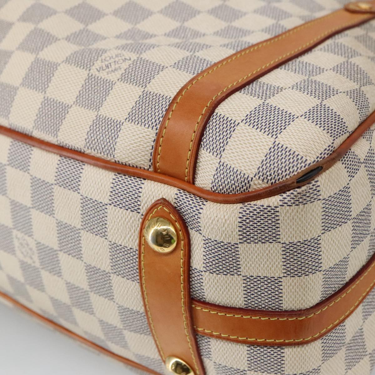 LOUIS VUITTON Damier Azur Stresa PM Tote Bag M51188 LV Auth 103643