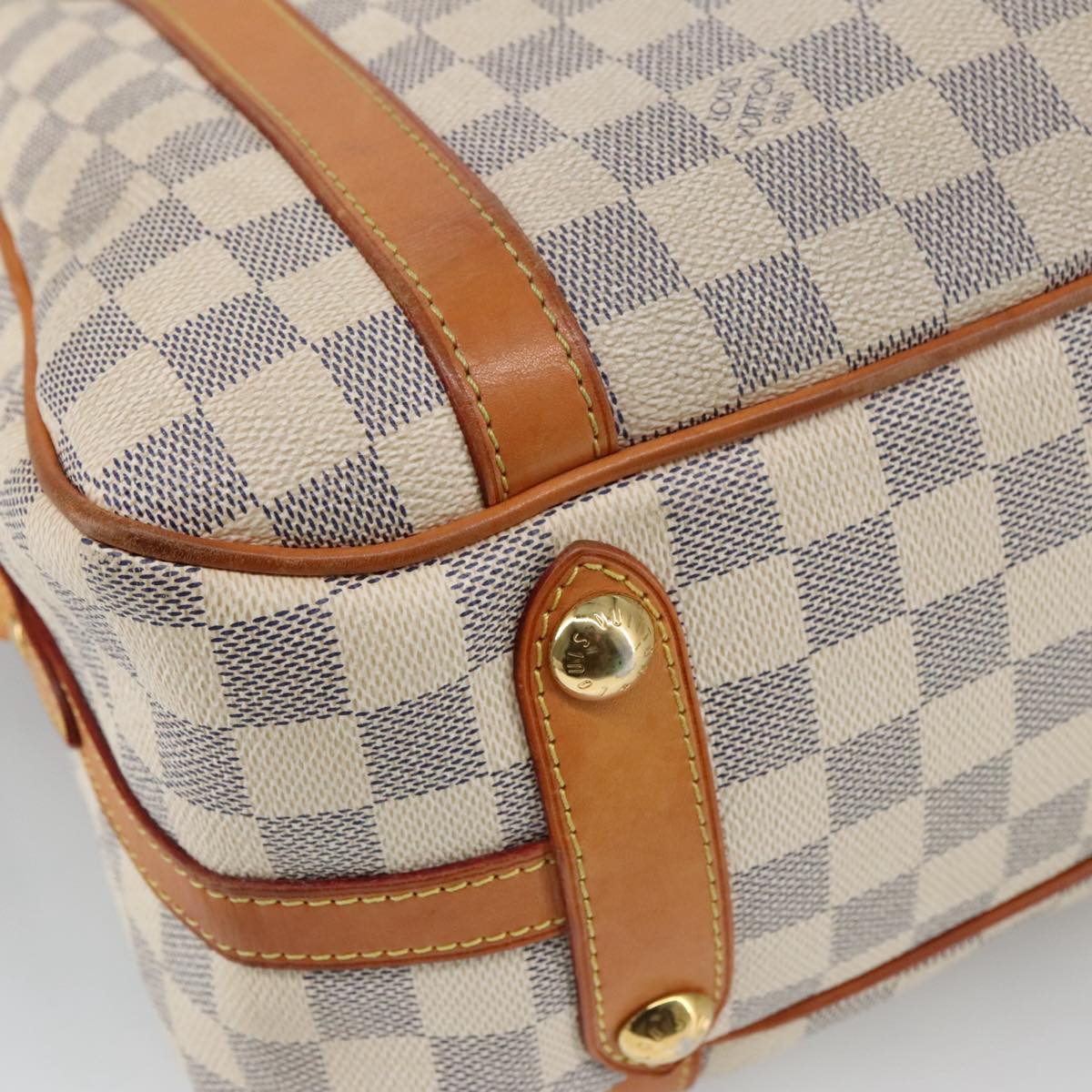 LOUIS VUITTON Damier Azur Stresa PM Tote Bag M51188 LV Auth 103643