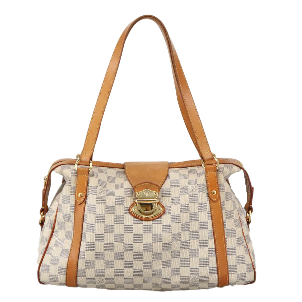 LOUIS VUITTON Damier Azur Stresa PM Tote Bag M51188 LV Auth 103643