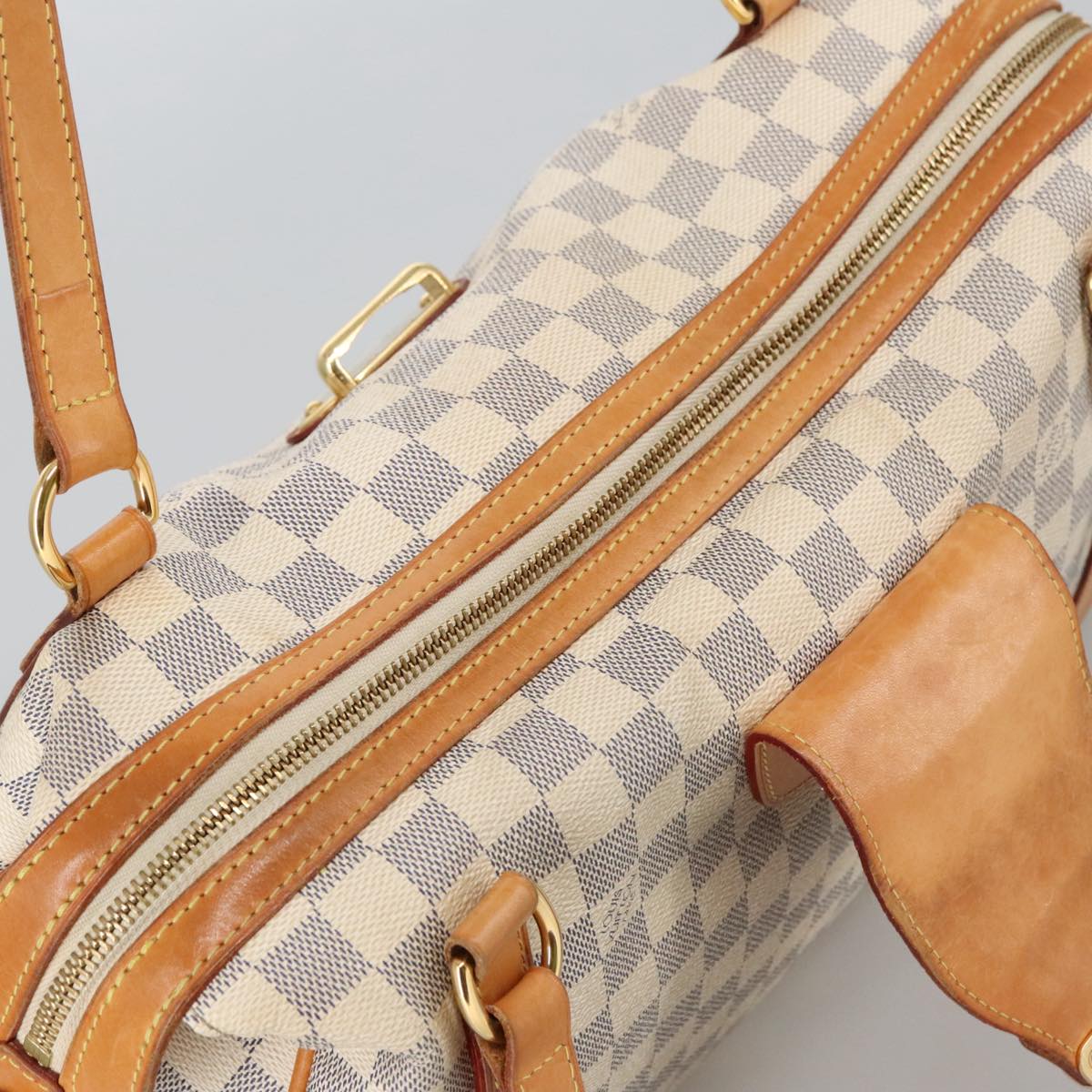 LOUIS VUITTON Damier Azur Stresa PM Tote Bag M51188 LV Auth 103643