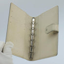 LOUIS VUITTON Epi Agenda PM Day Planner Cover White R2005J LV Auth 103668-9