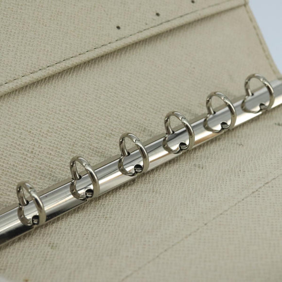 LOUIS VUITTON Epi Agenda PM Day Planner Cover White R2005J LV Auth 103668