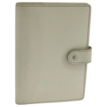 LOUIS VUITTON Epi Agenda PM Day Planner Cover White R2005J LV Auth 103668