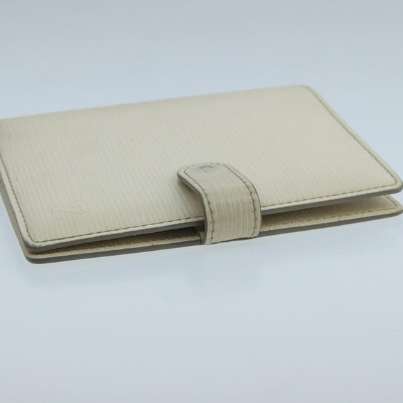LOUIS VUITTON Epi Agenda PM Day Planner Cover White R2005J LV Auth 103668