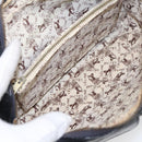 CELINE Shoulder Bag Leather Black Gold Auth 103691-11