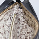 CELINE Shoulder Bag Leather Black Gold Auth 103691-18