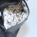 CELINE Shoulder Bag Leather Black Gold Auth 103691-12